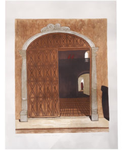 Gilberto Almeida Egas, Entre Muros, Serigrafía, 97/160