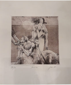 Washington Iza, Gente, Grabado, P.A. 8, 1985